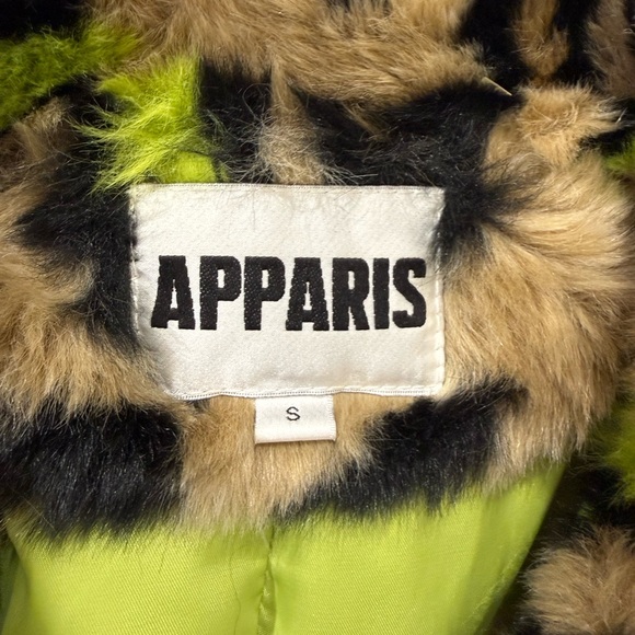 Apparis leopard print faux fur coat - Picture 4 of 4